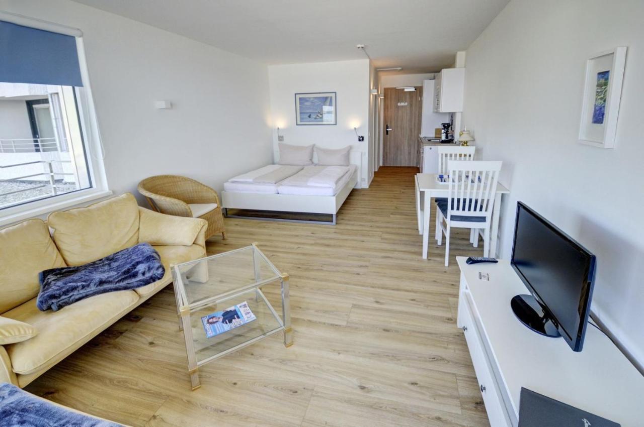 Fewo1846 Intermar - Strandbude - Studioapartment Mit Balkon Und Meerblick Glücksburg Extérieur photo
