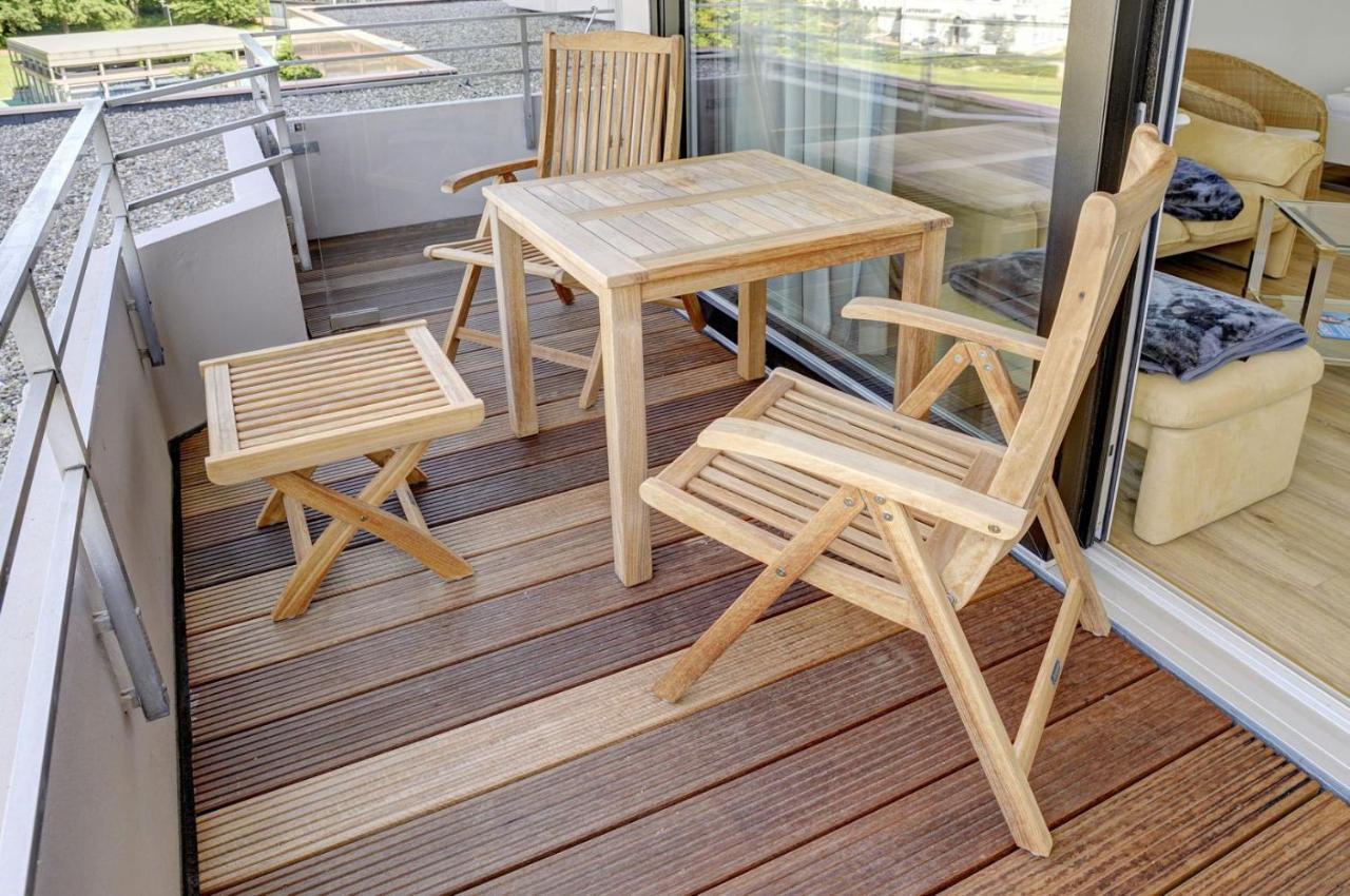 Fewo1846 Intermar - Strandbude - Studioapartment Mit Balkon Und Meerblick Glücksburg Extérieur photo